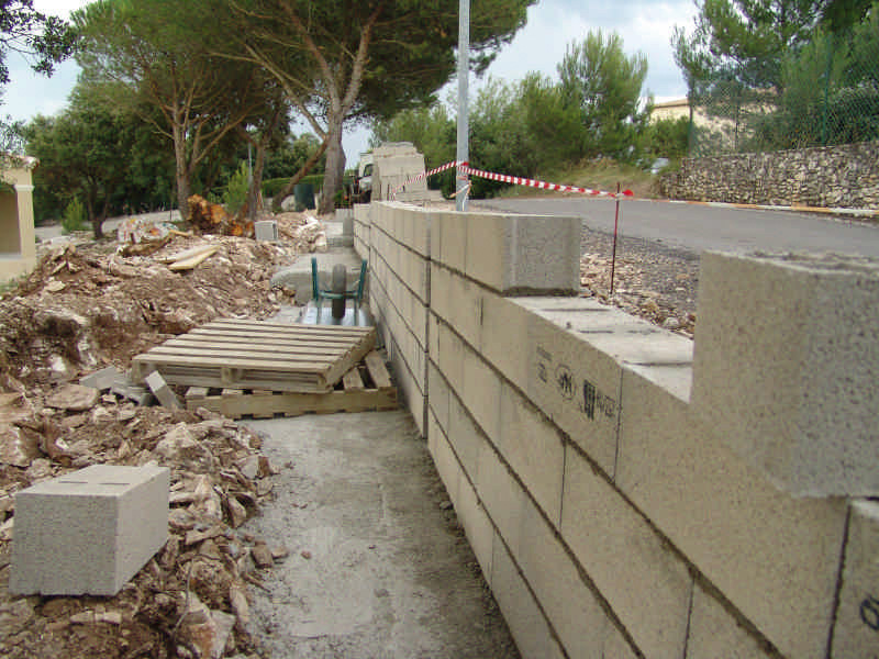 Mur De Cloture Parpaing De 15 Ou 20